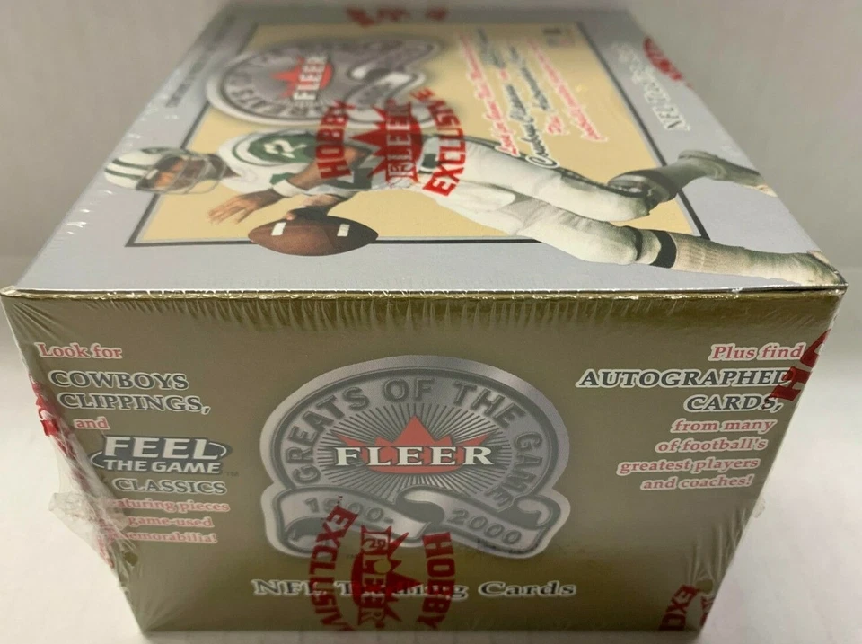 2000 FLEER GREATS OF THE GAME NFL FOOTBALL HOBBY BOX 24 PACKS NEW SEALED - Image 4 of 4