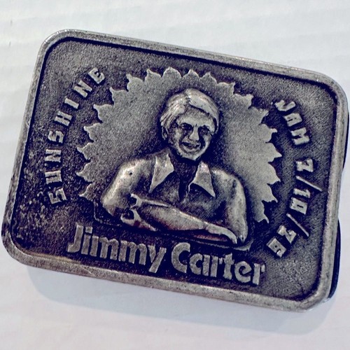 VIntage 1976 Jimmy Carter Sunshine Jam Belt Buckle