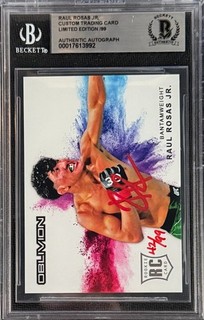 2023 Raul Rosas Jr. Signed LE/99 UFC Oblivion Rookie Card Red Ink BGS