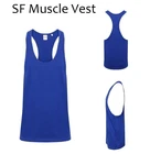 Mens SF Muscle Vest Performance.training, gym running Royal Blue Size S M XL XXL