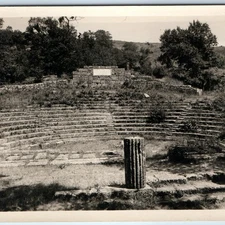 c1910s Frascati, Italy RPPC Amphitheater Tuscolo Ancient Ruin Roman Theater A364