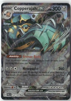 Copperajah ex 150/193 Double Rare Paldea Evolved Pokemon Holo Near Mint