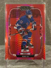 2025-26 O-Pee-Chee Platinum Red Prism Adam Fox /199 #60