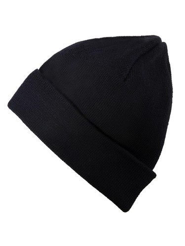 Black Beanie for Men Women Knit Hat Unisex Soft Skull Cap Cuffed Knitted Cap ...