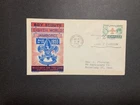 Canada 1955 FDC 1st day cover to USA 8th Boy Scout Jamboree Boll Cachet Craft