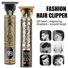 Rechargeable T9 Hair Clipper Beard Trimmer USB Barber Shaver For Men