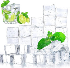 Fake Ice Cubes, 20 PCS 1Inch Acrylic Fake Ice Vase Fillers Centerpiece Photograp