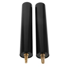 2 Pcs Pool Cue Accessories Bridge Stick Billiards Extension Butt End