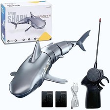 Remote Control Shark Moving RC Shark Toy, Water Play Swimming Pools for Kids