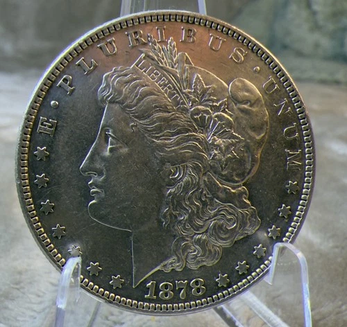 1878 MORGAN DOLLAR 8TF CHOICE BU PROOF LIKE VAM 1 - SPEAR POINT FEATHER #2668