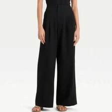 NWT Future Collective Black Wide Leg Pants Size 14