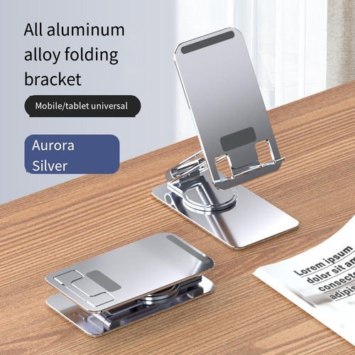 Support de bureau pliable compact pour téléphones portables et tablettes finit - Photo 5 sur 24
