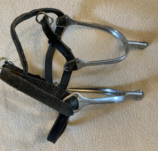 Sprenger Ultra Fit Extra Grip Spur Small Round Rowel with Leather Spur Straps
