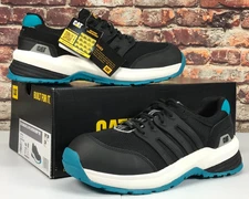 CAT Streamline 2.0 Composite Toe Black/Teal Work Shoe Women's Size 8M NEW