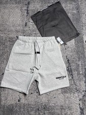 Essentials Fear of God light and dark Oat Fleece Cotton Sweat Shorts Drawstring