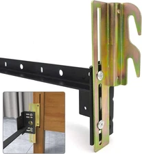 2Pcs 711 Bolt on to Hook on Bed Frame Conversion Brackets with Hardware Hook,...