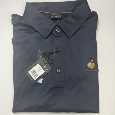 Fields Ranch Dunning Cool Max Golf Polo Men's 2XL Black Fields Ranch Golf Polo