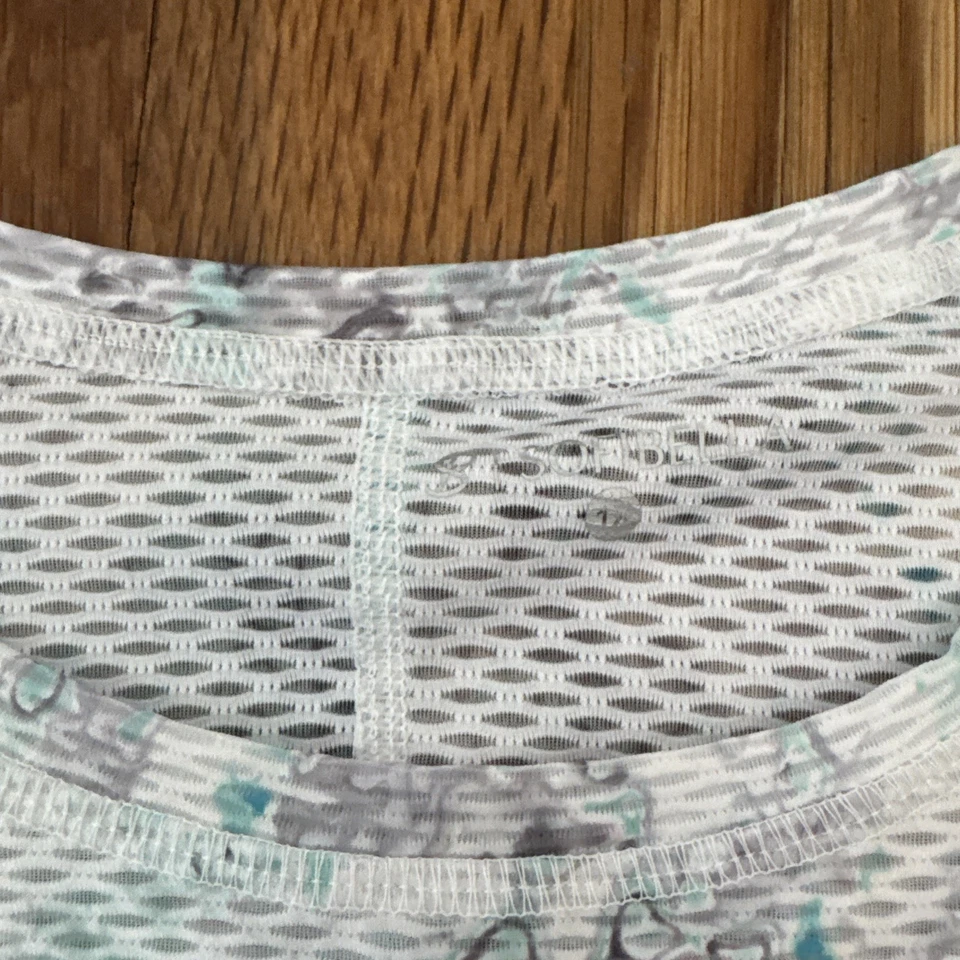 Sofibella Air Flow Mesh Top UPF Tennis Pickleball Green Size 1X - Image 3 of 4