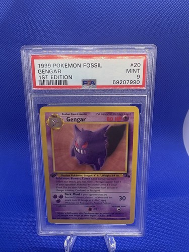 Gengar (1st Edition) graded PSA 9 for sale on eBay