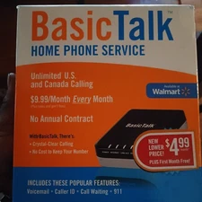 BasicTalk HT701 Home Phone Service VoIP