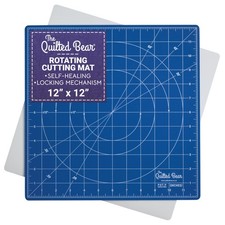 Rotating Cutting Mat 12" x 12" - Locking Rotating Self Healing Cutting Boar...