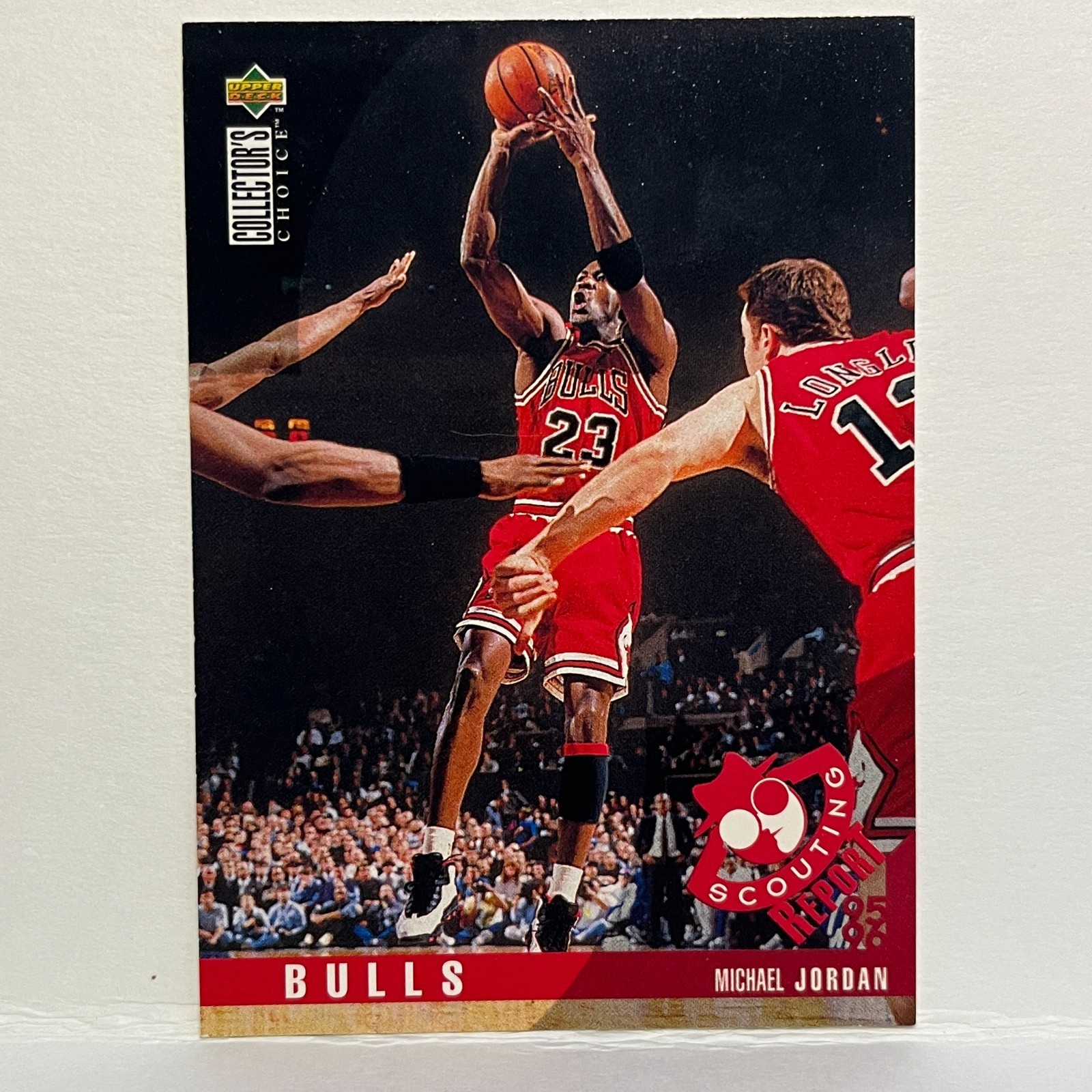 Michael Jordan 1995-96 Collector's Choice #324 Player's Club Chicago Bulls