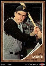 1962 Topps #115 Bob Skinner Normal Tint Pirates COMMON VARIATION 2.5 - GD+