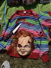 Chucky Good Guys Costume Sweater Mask - One Eye Size Sm See Measurements