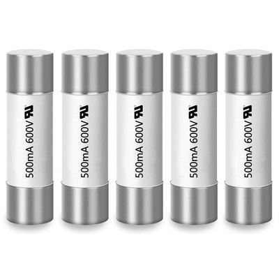 5 PCS 0.5A HV510 500mA 600V AC DC Ceramic Fuse Digital Multimeters Fast Blow