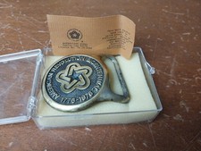 VINTAGE 1976 BICENTENNIAL AMERICAN REVOLUTION BELT BUCKLE SOLID BRASS