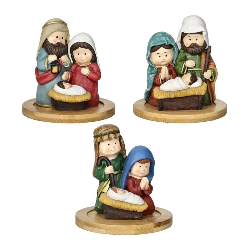 Mini Natività Presepe Natalizio 13 cm BRANDANI Idea Regalo Natale Sacra Famiglia, fotografia 3 di 3