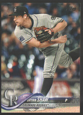 2018 Topps Baseball #363 - Bryan Shaw - Colorado Rockies  18-2052