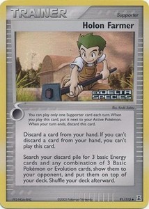 Holon Farmer - 91/113 - Pokemon Delta Species Reverse Holo Rare NM