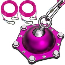 Topknot Dog Tie Out Cable and Stake for Yard,with 2x20FT Heavy Duty Cables,36...