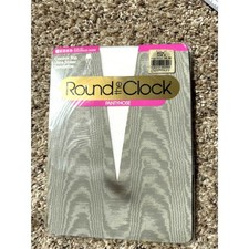 Vintage Round the Clock Pantyhose White Style 147 Size B Ultra Sheer Control Top