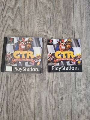 PS1 CTR Crash Team Racing Black Label Playstation 1 komplett mit Handbuch