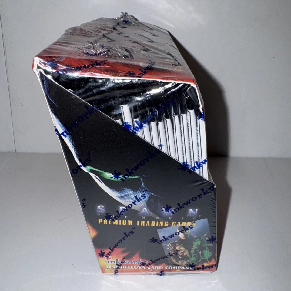 Lote de 28 paquetes sellados de fábrica - 1997 InkWorks Spawn The Movie paquetes de cera sellados Foto 2 de 4