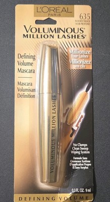 L'Oréal Paris Voluminous Million Lashes Mascara Blackest Black No Clumps 0.3