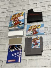 Nintendo NES Super Mario Bros 2 Oval Complete CIB Vintage EXCELLENT Tested Game