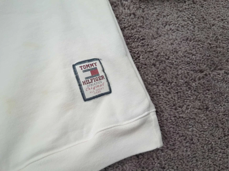 Sudadera de Colección Tommy Hilfiger Para Hombre Pullover Grande Polar Hecha en EE. UU. Y2K Foto 2 de 4