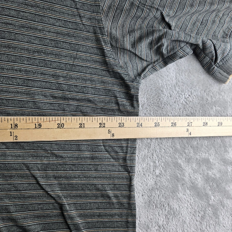 Camisa Polo Vintage Masters Augusta National Golf Club XL Gris Rayas Slazenger Foto 3 de 4