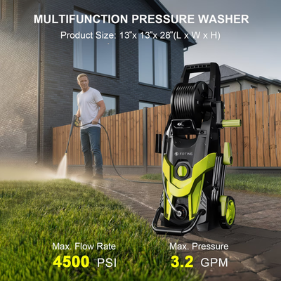 #ad 2026New Electric Pressure Power Washer 4500PSI With 4 Quick Connect Nozzles Inl $160.00