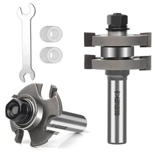 High Quality Adjustable Tongue and Groove Bit Set 1/2 Inch Shank Router Bit