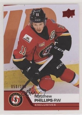 2020-21 Upper Deck AHL Exclusives 50/100 Matthew Phillips #6 z3c
