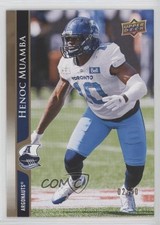 2021 Upper Deck CFL Gold 2/50 Henoc Muamba #41 d4e