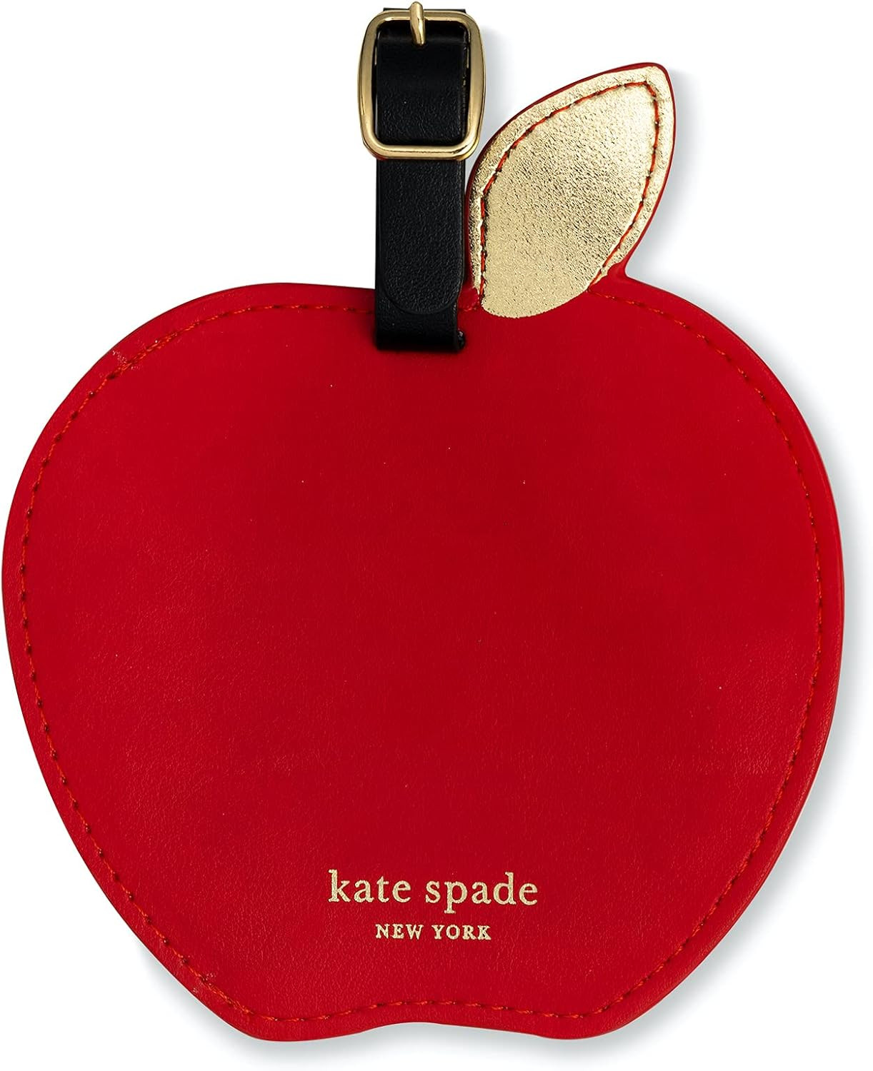 Kate Spade New York round Red Vegan Leather Luggage Tag for Women, Durable Suitc thumbnail 8