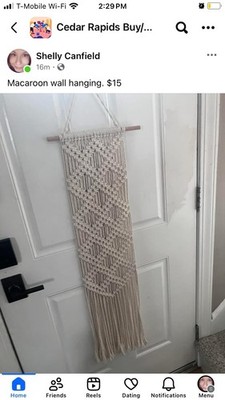 Macrame Wall Hanging Pocket