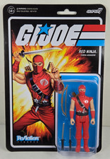 GI Joe Cobra Red Ninja 4 Tall ReAction Series Action Figure Super7