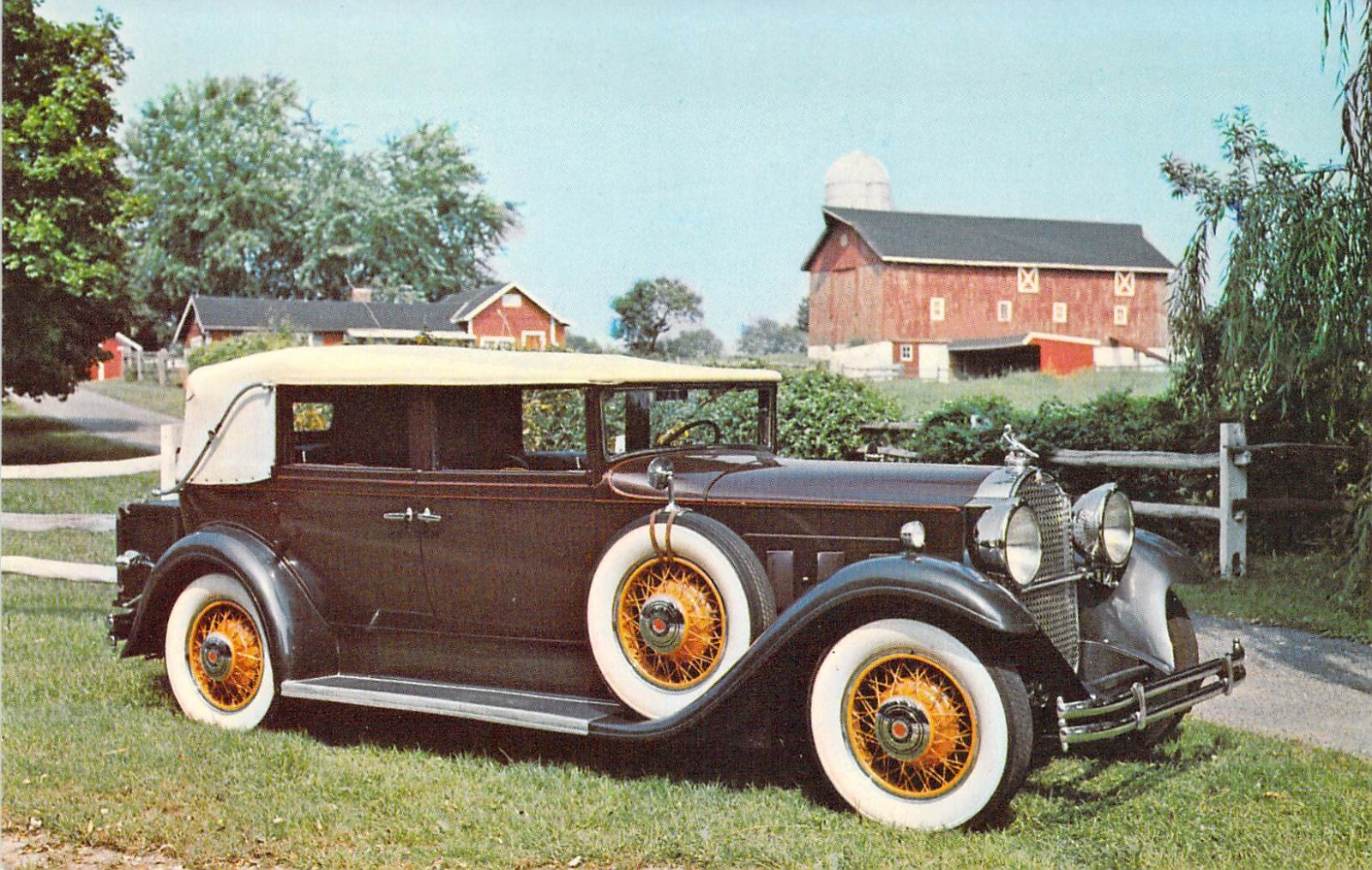 1931 Packard Convertible Sedan Roaring 20 Auto WALL NJ postcard K5 eBay