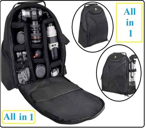 Deluxe Photo/Video Padded Backpack For Canon EOS Rebel T3 T3i T4i T5i T2i T5 T6i